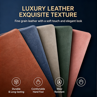 Tapis de souris en cuir de luxe avec logo personnalisé, élégant, professionnel, de haute qualité, kit cadeau d'entreprise
