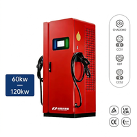 Nueva Estación de Carga Rápida para Vehículos Eléctricos de 60kW 120kW 180kW DC con Doble Conector CCS1, Estación de Carga EVSE Comercial de Alta Potencia con RFID