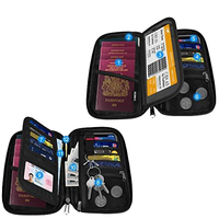 Sac de passeport multifonctionnel à blocage RFID antivol à la mode pour cartes de crédit et documents