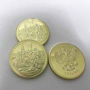 <span class=keywords><strong>Die</strong></span> Russland Figur Statue Buding Coin 24 Karat vergoldete russische Souvenir Metall münze TOKEN - Product Image 3