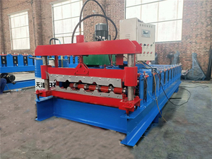 Machine de formage de tôles en zinc trapézoïdales de qualité supérieure pour la fabrication de tuiles de toiture, machine de formage de rouleaux de tuiles monocouche - Product Image 5