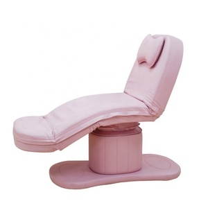 Table de massage électrique de luxe KISEN, de haute qualité, durable, avec base blanche et dorée, pour les soins de beauté, les traitements et les soins du visage, pour les spas et les salons. - Product Image 2