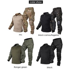 Uniforme Táctico de Camuflaje G3 Personalizado, Camisa y Pantalones, Traje de Rana, Uniforme de Batalla, Uniforme Táctico de Camuflaje con Rodilleras - Product Image 5