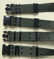 Ceinture en coton vert clair de 5.5cm fabriquée en usine chinoise avec boucle en plastique pour l'étranger