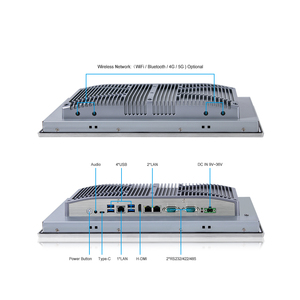PC industriel tout-en-un à écran tactile capacitif intégré professionnel OEM, étanche IP65, pour extérieur, Windows 11, 15,6 pouces - Product Image 3