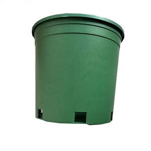 Durable hard lightweight 2 gallon pot garden nursery flower plant pots green plastic flower pots
