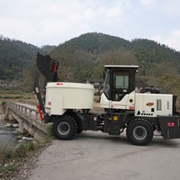 Camion malaxeur à décharge plate de 1,5 mètre cube 6x4 pour chantier de construction