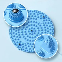 Tapis de massage des pieds CW MGM001 avec acupression et aimants, en TPE/silicone, portable et imperméable