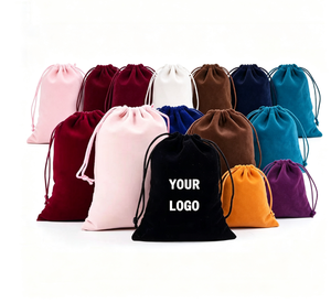Bolsa de Terciopelo para Joyas, Bolsa de Franela con Cordón, Bolsa de Regalo Personalizada, Bolsa de Terciopelo con Logotipo Personalizado, Bolsa para Accesorios Pequeños - Product Image 1
