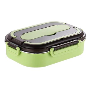 Bento Box coibentato <span class=keywords><strong>in</strong></span> acciaio inossidabile 304 per uso alimentare con borsa per il <span class=keywords><strong>pranzo</strong></span> portatile per l'<span class=keywords><strong>ufficio</strong></span> scolastico - Product Image 1