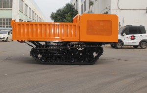 Dumper <span class=keywords><strong>à</strong></span> chenilles en caoutchouc de 1 tonne, véhicule de transport tout-terrain pour travaux agricoles et de construction - Product Image 6