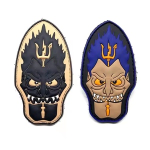 Fully Tailored Trade Producer Purely Injected 2D Soft Rubber Polyvinyl Chloride Hook And Loop Clothing pvc patch - Product Image 2