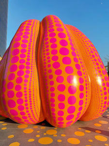 Décoration de citrouille à pois <span class=keywords><strong>Yayoi</strong></span> Kusama, sculpture en verre et acier pour l'extérieur, paysage de jardin, pièces décoratives à grande échelle - Product Image 6