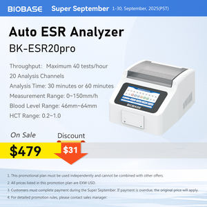 BIOBASE çin otomatik <span class=keywords><strong>ESR</strong></span> analizörü BK-ESR20 verim 40 T/H tam otomatik <span class=keywords><strong>ESR</strong></span> analiz laboratuvar tıbbi teşhis ekipmanları - Product Image 2