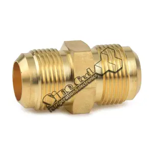 HVAC Điều Hòa Không Khí Half Union Half Flare Với Nut Lắp A/C Lạnh Brass Phụ Kiện