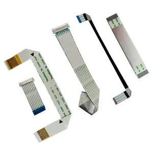 Ruban Flexible isolant Fpc, adhésif de qualité supérieure, tir à l'arc, plat, Flexible, écartement de 0.3mm, 0.5mm, câble FFC à 8 broches