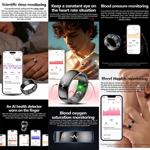 Vanssa Smartring Nhà Máy Thiết Kế Ban Đầu Vring-5 Công Nghệ Cao Hoạt Động Ngủ Heart Rate ECG Theo Dõi Sức Khỏe Thông Minh Vòng Vring-5 - Product Image 5