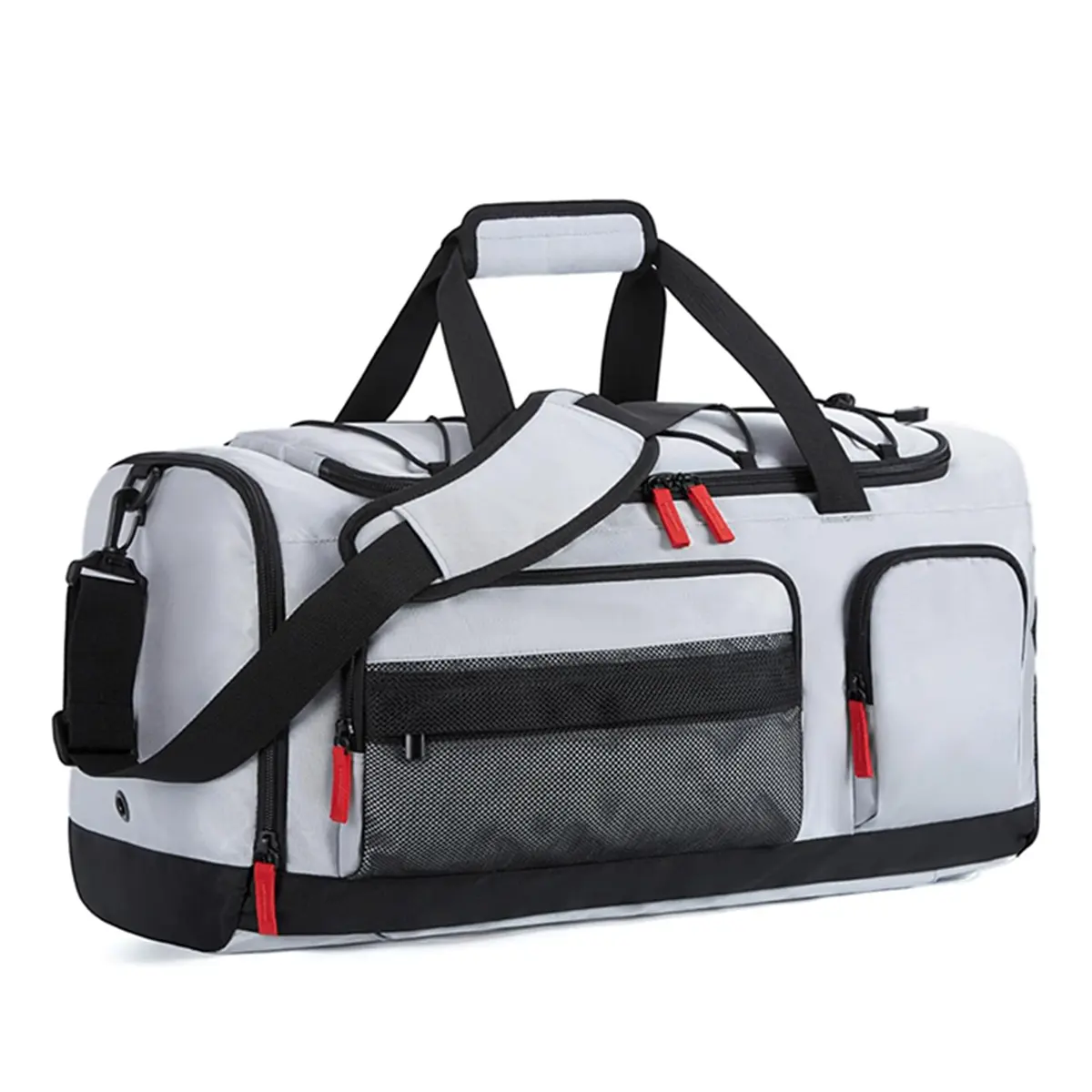 Waterproof Custom Duffle Bag Mens Sports Travel Duffel Gym Bags Custom Shoe Compartment