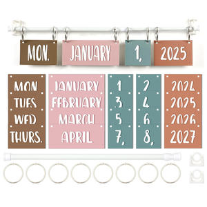 Planificateur mural en papier personnalisé 1 couleur, 12 mois, impression sérigraphique écologique, pour la maison et le bureau, accessoires de bureau 2026, haut de gamme - Product Image 1