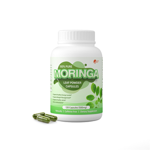 Kapsul Moringa kualitas tinggi mendukung kesehatan prostat Natural Herbal suplemen grosir jumlah besar OEM Label pribadi Moringa - Product Image 1