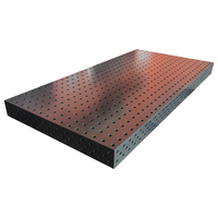 Table de soudage 3D nitrurée pour soudage robotisé, plateforme modulaire à grille de 28 mm, fixation robuste, capacité de charge de 5 tonnes