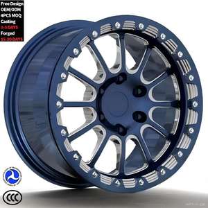 <span class=keywords><strong>Jantes</strong></span> tout-terrain forgées larges 17 pouces 6x135 17X95 bleu vif pour Ford Raptor F150 Rico <span class=keywords><strong>Cosmic</strong></span> - Product Image 1