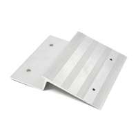 Kits de rampe de chargement de camion raccords de pente d'échelle support de rampes en alliage d'aluminium de 8 pouces et Kit de pieds en caoutchouc pour camions de voiture de tondeuse à gazon