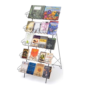 Estantería Metálica de 5 Niveles, Plegable por Ambos Lados, Colores Personalizables, Acabado con Recubrimiento en Polvo, Ecológica, con Estantes Abiertos, para <span class=keywords><strong>Supermercado</strong></span> - Product Image 1