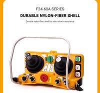 Télécommande sans fil de manette hydraulique F24-60 pour la radio de télécommande sans fil de matière plastique imperméable de grue de pont