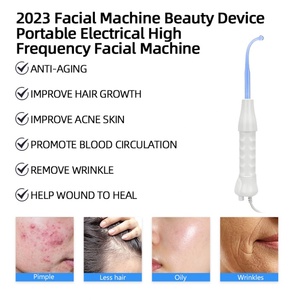 Appareil professionnel portatif de thérapie cutanée haute fréquence, prise US/IT, traitement de l'acné, baguette de lifting facial pour le visage et la tête - Product Image 4