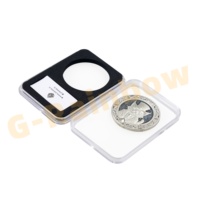 Self Lock NGC PCGS Grade Collection Box Porte-monnaie sur mesure Eva Inner Graded Coin Dalle Display Storage Case avec étiquette Position