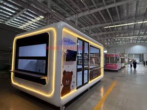 Customized Aluminum Fiberglass Square Food Trailer Coffee Food Truck Fully Equipped Stainless Steel <b>Frame</b> Mobile Kitchen - Product Image 6