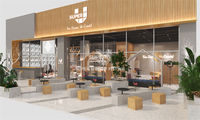 Designs de cafés 3D de luxe, mobilier de café en bois populaire, mobilier de bar sur mesure, mobilier de présentation pour magasins, mobilier de service pour café