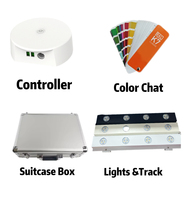 Misrabbit 12V 24V 48V Mini Speaker LED Chart Kotak Sampel Baterai yang Dapat Disesuaikan /Kontrol Aplikasi Pintar Wi-Fi IP68 Natal