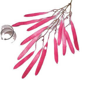 Fleurs artificielles en forme de haricot, 30cm-100cm, branche en plastique, décoration de mariage, accessoires de photographie - Product Image 5