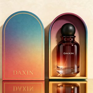 Emballage de parfum personnalisé, flacon de parfum en verre à <span class=keywords><strong>d</strong></span>égradé de couleur, 30 ml, 50 ml, 100 ml, flacon de parfum à vaporisation fine avec bouchon noir mat - Product Image 4