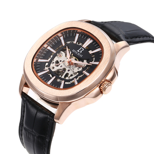 Montre automatique mécanique minimaliste avec logo personnalisé ODM OEM, mouvement 3 ATM, aiguilles lumineuses - Product Image 1