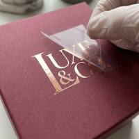 Autocollant d'impression par transfert UV à haute adhérence pour emballages cosmétiques de luxe et coffrets cadeaux beauté