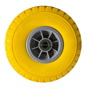 Rueda de espuma de poliuretano de 10 pulgadas 3.00-4, neumático antipinchazos para carretilla, ruedas con rodamientos de bolas, nueva, venta al por menor - Product Image 1