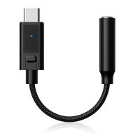 Amplificador de Auriculares con Decodificación Digital Portátil KZ AM02 de TIPO C a 3.5 mm con Función de Ajuste de Sonido de Grado Profesional Integrada