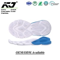 Semelle de chaussure de sport décontractée pour jeunes, profil arqué amincissant, absorption des chocs, en mousse EVA légère, personnalisable en gros