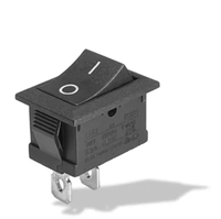 Interrupteur à bascule miniature KCD1 2 broches 10A 125V/6A 250V CA ON-OFF avec cadre biseauté SPST T125 10000 cycles pour cuisine commerciale