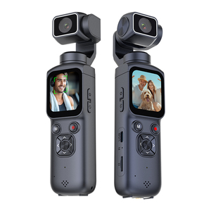 Cámara de Vlogging 4K, Cámara de Bolsillo Giratoria con Estabilización Manual de Audio y Video, Videocámara con Pantalla Táctil para Viajes - Product Image 1