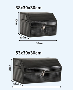 Caja organizadora de maletero de coche de gran capacidad, contenedor de almacenamiento resistente al agua y portátil, hecho en caliente de poliéster duradero - Product Image 2