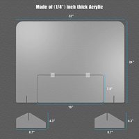 Plaque de protection d'isolation en acrylique PMMA anti-mousse Plexiglas