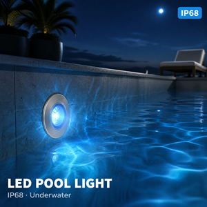 Lampada LED Subacquea Personalizzabile <span class=keywords><strong>per</strong></span> <span class=keywords><strong>Piscina</strong></span>, Impermeabile IP68, Cambio Colore, Lampada da Incasso <span class=keywords><strong>per</strong></span> Laghetto - Product Image 4