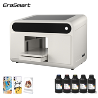 Impresora UV de Cama Plana EraSmart para Tazas, Botellas, Fundas de Teléfono, Acrílico, Metal, Tarjetas de Identificación, con Tinta Blanca, Impresora de Escritorio