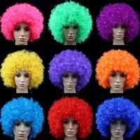 Usine Afro court bouclé perruque pour femmes hommes Cosplay Anime fête noël Halloween fantaisie drôle Clown perruques cheveux synthétiques