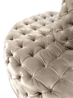Smartmiur — canapé circulaire moderne en velours rouge, nouveau modèle, design avec boutons, style moderne, pour hall d'entrée, meuble à boutons