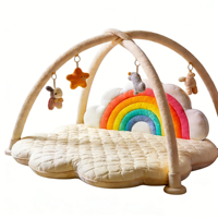 Jouets suspendus tout-en-un, design créatif, forme de nuages arc-en-ciel, tapis de jeu pour bébé, aire de jeux pour enfants